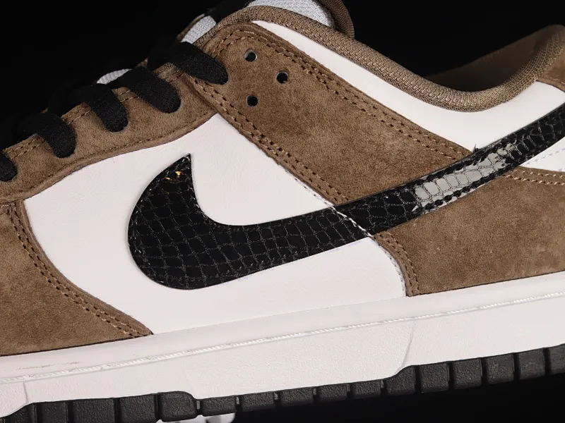 All categories Nk SB Dunk Series Nk SB Dunk Low Low-top sneakers Nk SB Dunk Low Pro "Trail End Brown" suede brown white and black snake pattern SB Dunk Series low-top casual sports skateboard shoes 304292-102